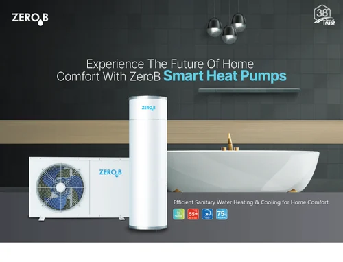 Zero B Heat Pumps HPZ- 7/455 (7KW with 455L Tank), Commercial Type