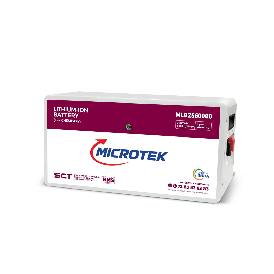 Microtek Lithium Ion Battery MLB2560060 100Ah/25.6V
