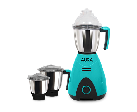 Aura AU7503CL 3 Jars Mixer Grinder - Blue