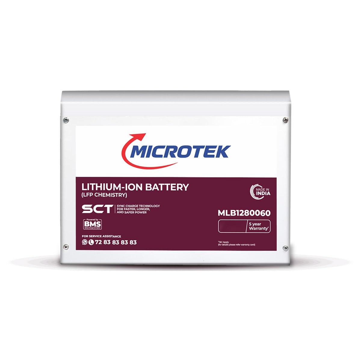 Microtek Lithium Ion Battery MLB1280060 100Ah/12.8V