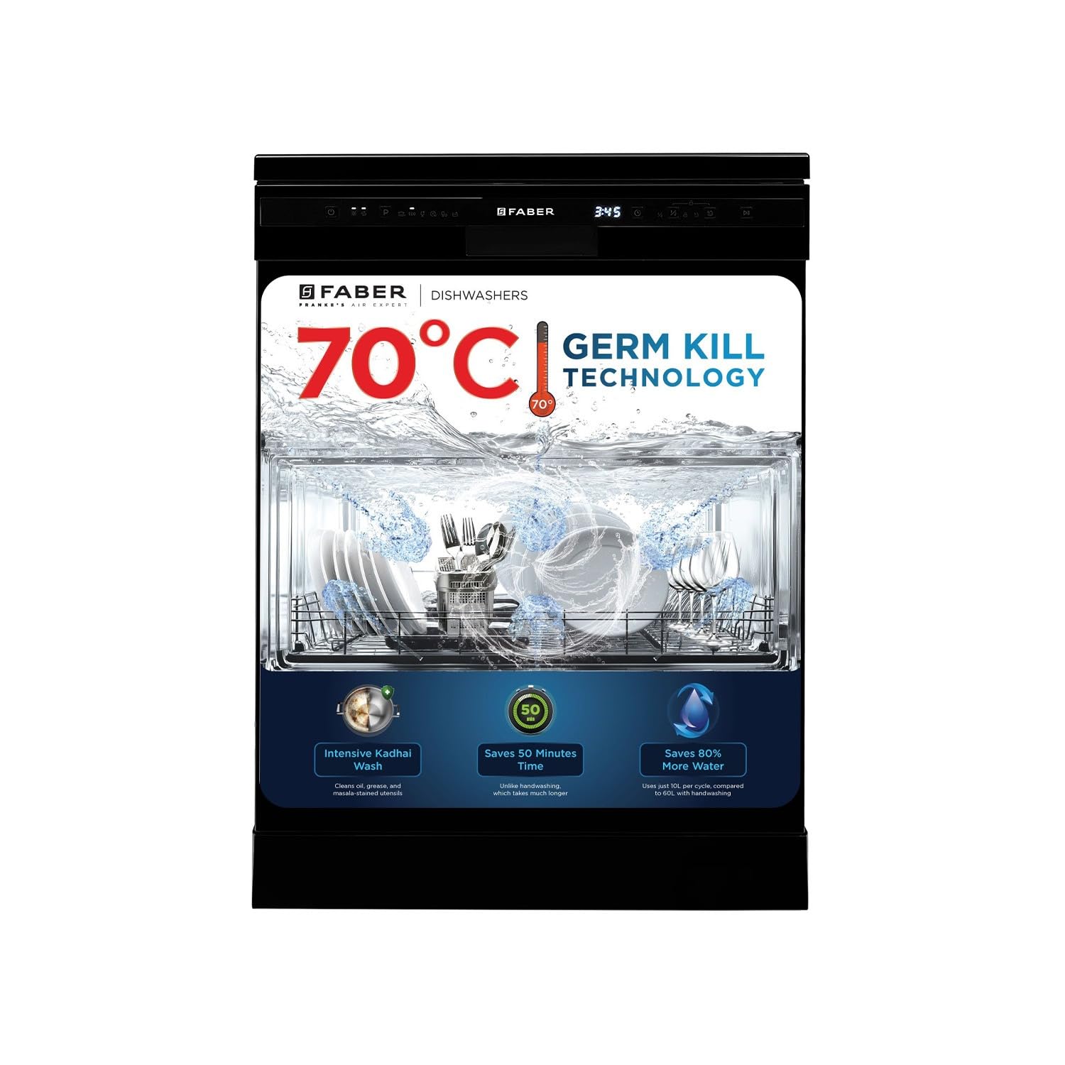 Faber 12 Place Settings Dishwasher FFSD 6PR 12S Neo- Black