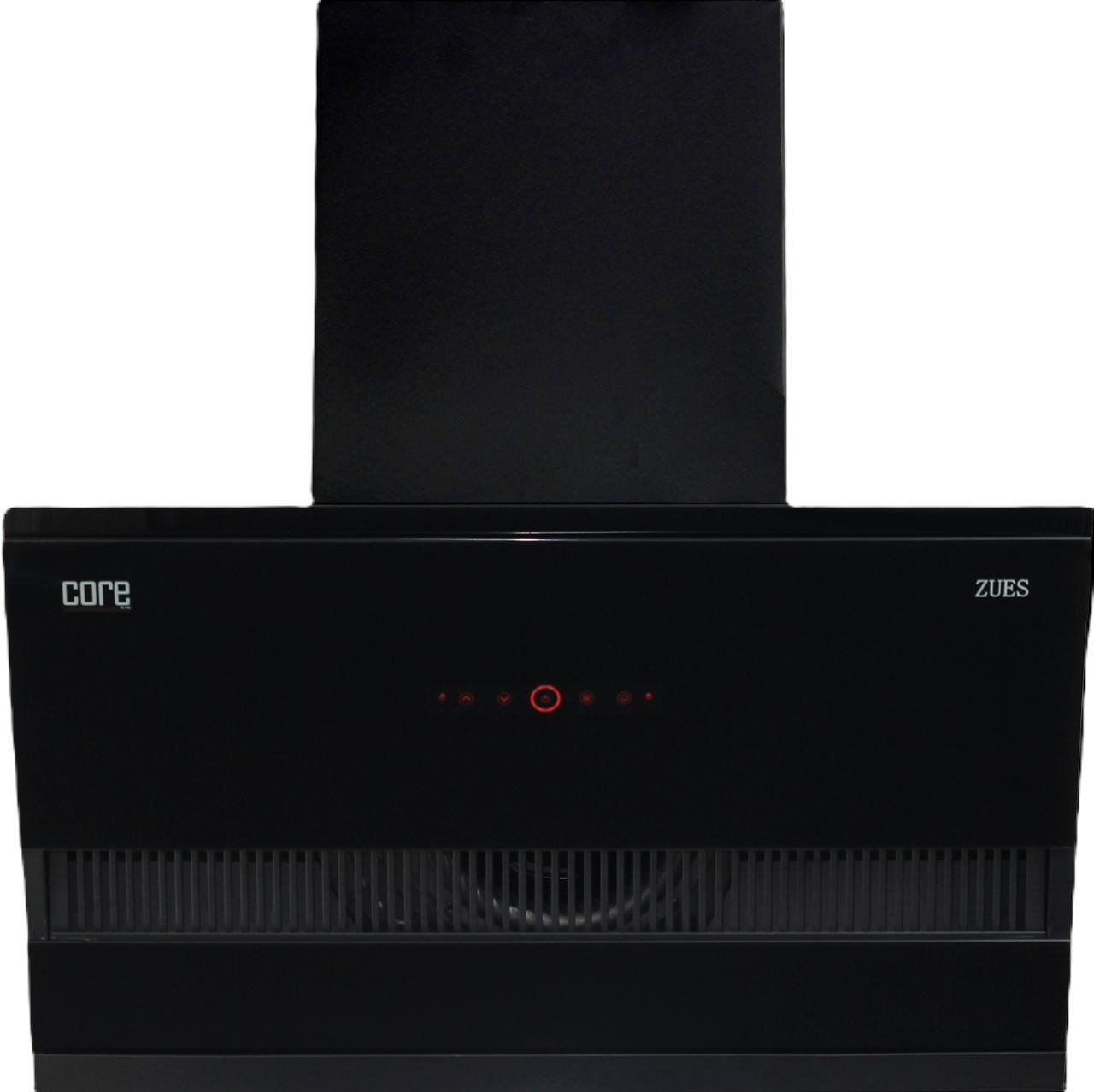Core Chimney ZUES 90cm Black Filterless | 1500m3/hr Suction