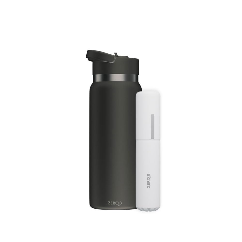 Zero B H2Ohh Portable Water Filter 600ml - Metal Bottle 
