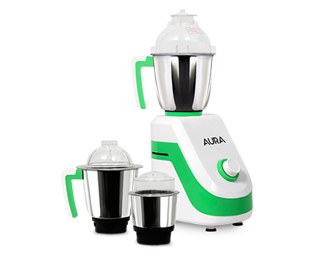 Aura Mixer Grinder AU7503CI Emerald Green Color 3 Jars Mixer Grinder