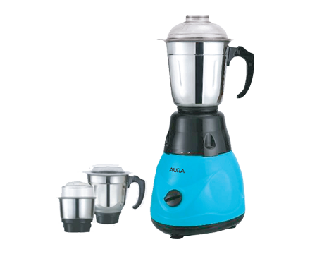 Aura 600W 3 Jars Mixer Grinder | Blue - AU6003CU