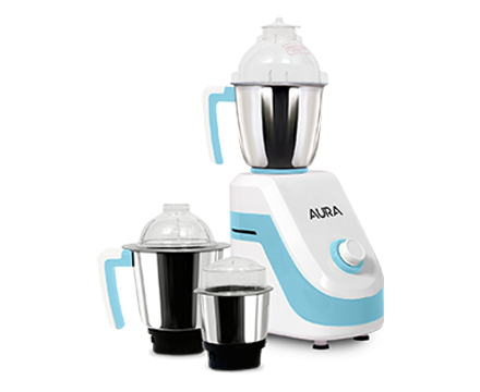 Aura Mixer Grinder AU7503CI Emerald Blue Color 3 Jars Mixer Grinder